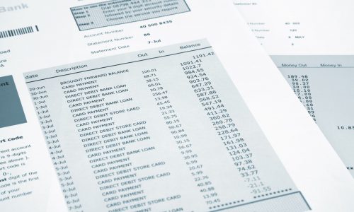 Credit card statement used for filing taxes